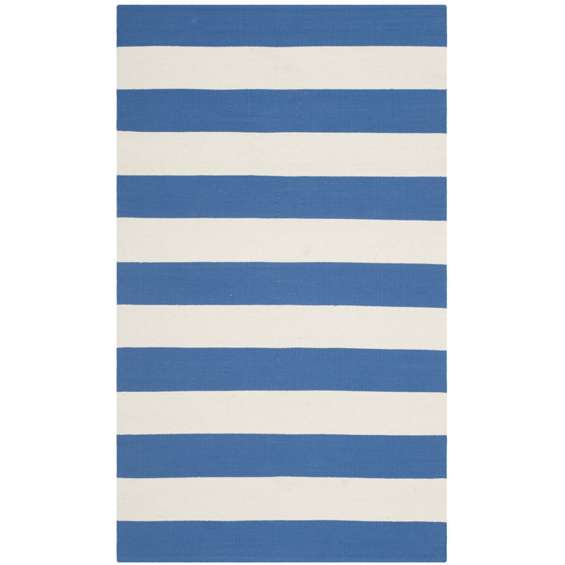 Beachcrest Home Handgefertigter Flachgewebe-Teppich aus Baumwolle in